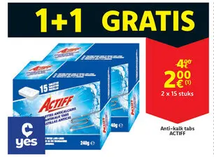 Aanbieding: Anti-kalk tabs