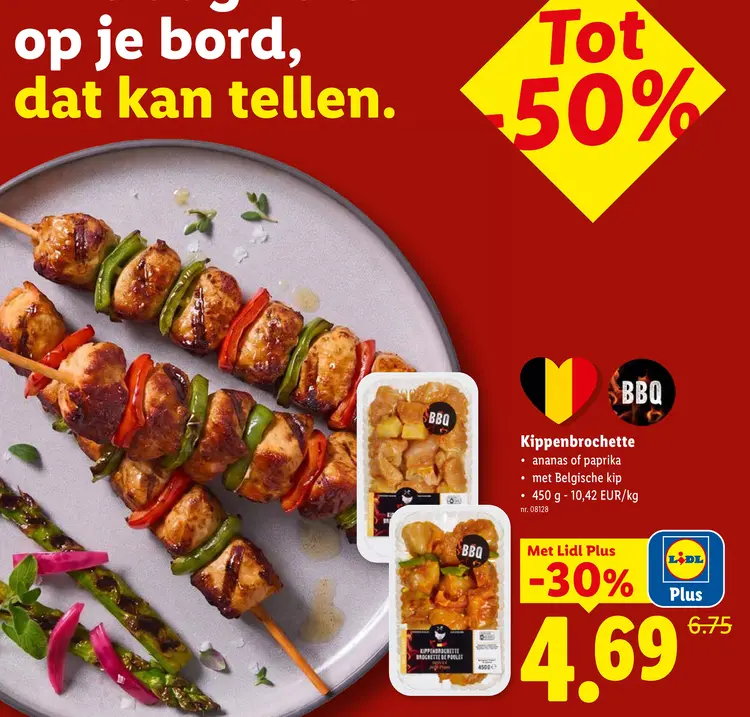 Promotie: Kippenbrochette