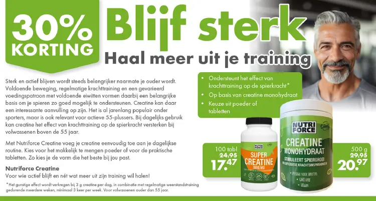 Aanbieding: Nutriforce Creatine