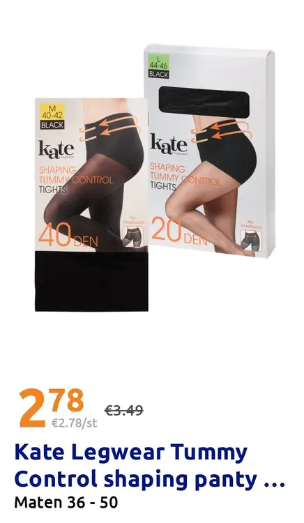 Promotie: Kate Legwear Tummy Control shaping panty