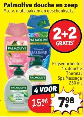 Promotie: Palmolive douche en zeep