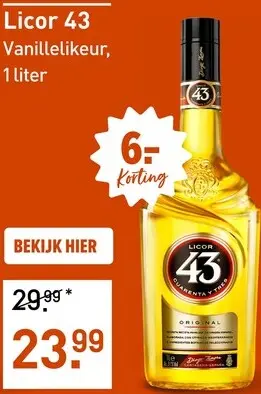 Aanbieding: Vanillelikeur