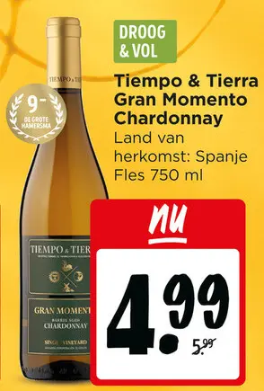 Aanbieding: Tiempo & Tierra Gran Momento Chardonnay