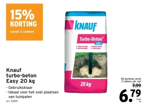 Promotie: turbo-beton Easy