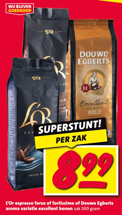 Aanbieding: L'Or espresso forza of fortissimo of Douwe Egberts aroma variatie excellent bonen