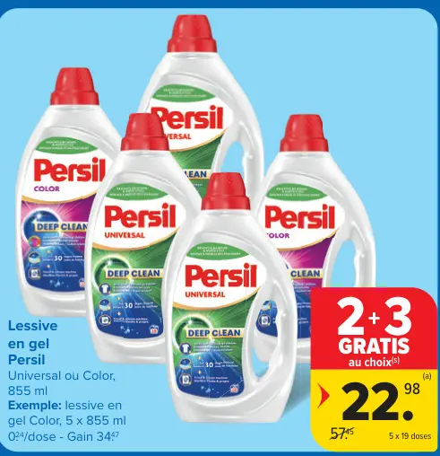 Offre: Lessive en gel
