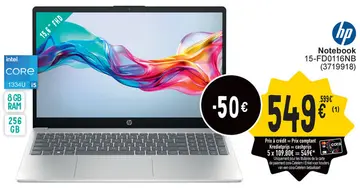 Offre: Notebook 15-FD0116NB