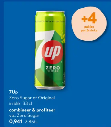 Promotie: Zero Sugar of Original in blik