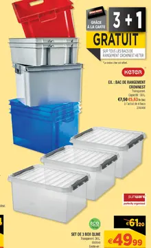 Aanbieding: Set de 3 box qline