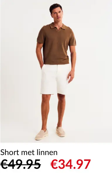 Promotie: Short met linnen
