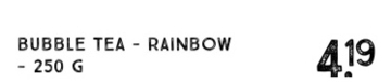 Aanbieding: Bubble tea - rainbow - 250 gram