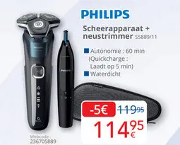 Promotie: Scheerapparaat + neustrimmer