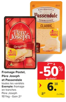 Offre: Fromage Postel, Père Joseph et Passendale