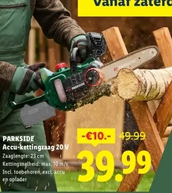 Aanbieding: Accu-kettingzaag 20 V