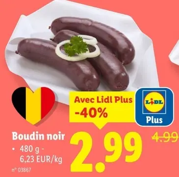 Offre: Boudin noir