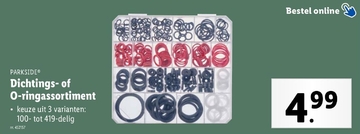 Aanbieding: Dichtings- of O-ringassortiment