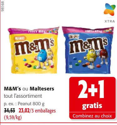 Offre: M&M's ou Maltesers