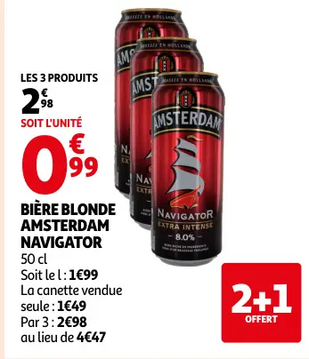 Offre: Bière blonde AMSTERDAM navigator