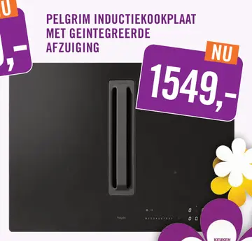 Aanbieding: INDUCTIEKOOKPLAAT MET GEINTEGREERDE AFZUIGING