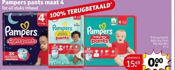 Aanbieding: Pampers pants maat 4