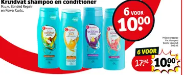 Aanbieding: Kruidvat shampoo en conditioner