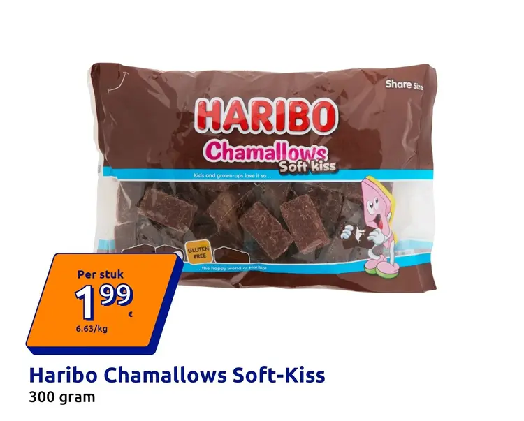 Aanbieding: Haribo Chamallows Soft-Kiss