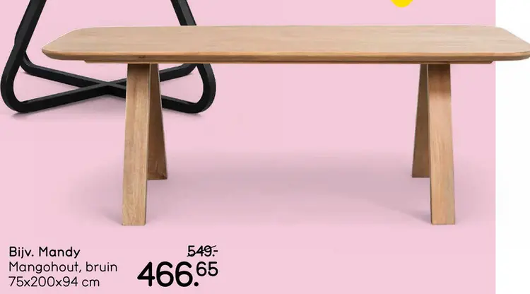 Aanbieding: Tafel Mandy