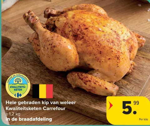 Promotie: Hele gebraden kip van weleer