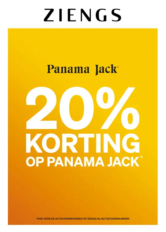 Aanbieding: 20% korting op Panama Jack