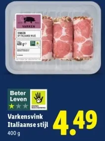 Aanbieding: Varkensvink Italiaanse stijl