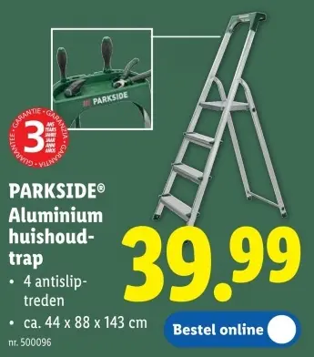 Promotie: Aluminium huishoudtrap