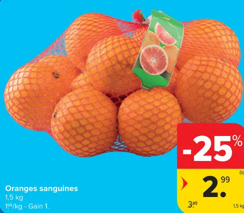 Offre: Oranges sanguines