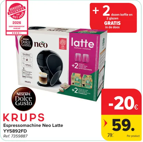 Promotie: Espressomachine Neo Latte YY5892FD