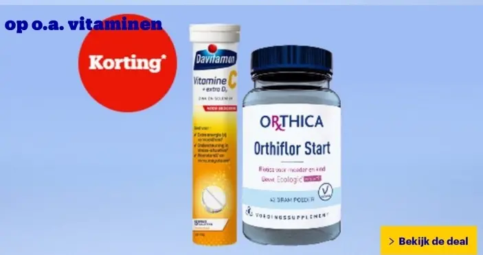 Aanbieding: Vitamine C + extra D, Orthiflor Start
