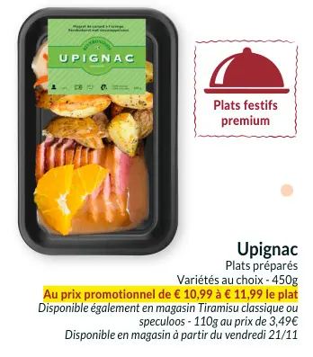 Offre: Plats préparés