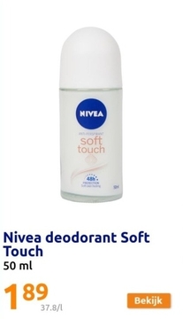 Aanbieding: Nivea deodorant Soft Touch