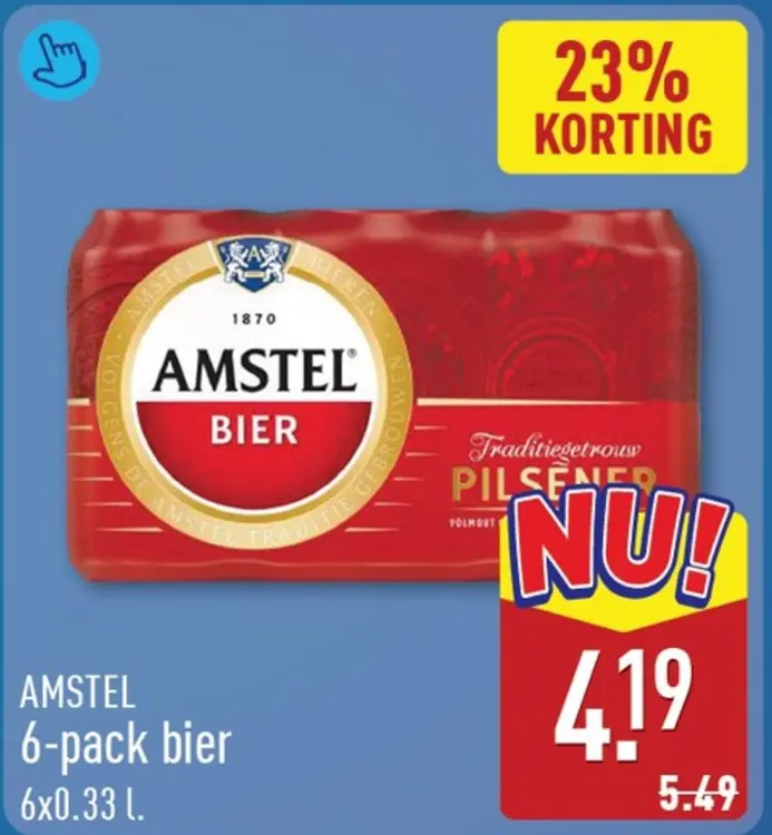 Aanbieding: AMSTEL 6-pack bier