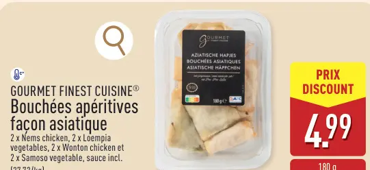 Offre: Bouchées apéritives façon asiatique