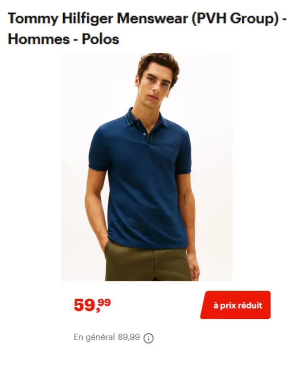 Offre: Tommy Hilfiger Menswear (PVH Group) - Hommes 