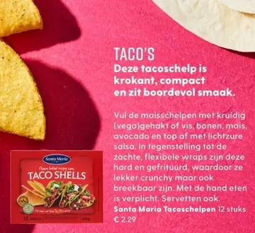 Aanbieding: Santa Maria Tacoschelpen
