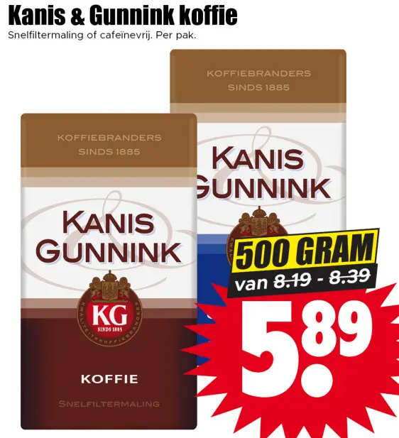 Aanbieding: Kanis & Gunnink koffie