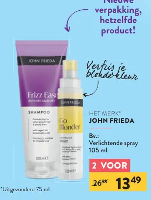 Promotie: John frieda