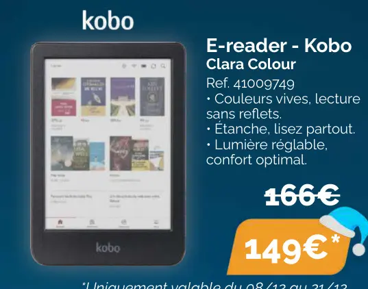 Offre: E-reader - Kobo Clara Colour