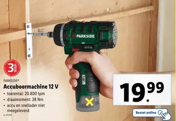 Aanbieding: Accuboormachine 12 V