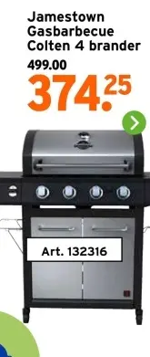 Aanbieding: Gasbarbecue Colten 4 brander