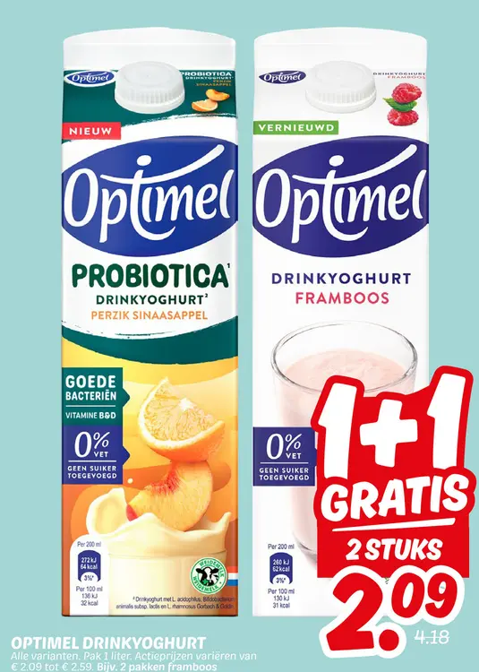 Aanbieding: Optimel Drinkyoghurt