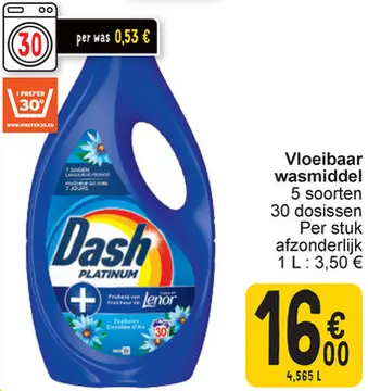 Aanbieding: Vloeibaar wasmiddel
