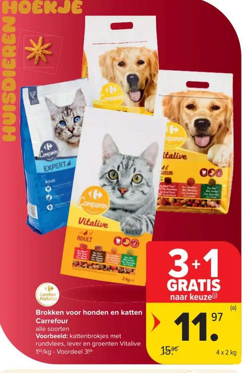 Promotie: Brokken voor honden en katten