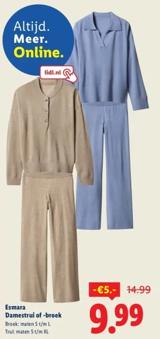 Aanbieding: Damestrui of -broek