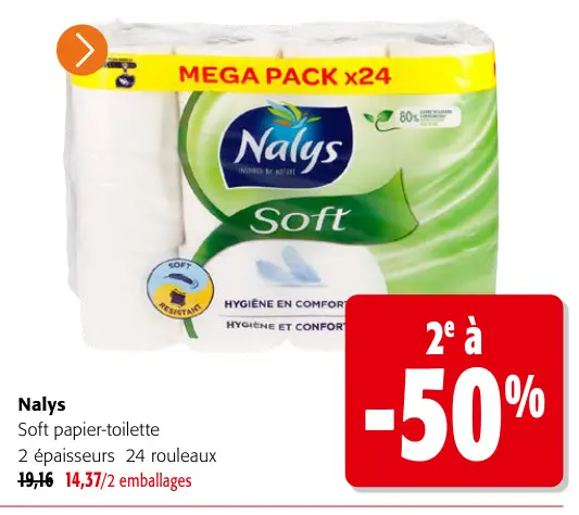 Offre: Soft papier-toilette